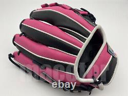 Japon Zett Special Pro Order 12 Infield Gants De Baseball Rose Noir Rht Kenda Nouveau
