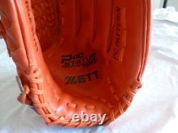 New Japon Made Zett Pro Status Baseball Glove Pitcher Infield 11.75 12 Brga31711