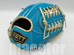 Nouveau Gant de Baseball ZETT Pro Modèle 11.75 Champ Intérieur Macaron Bleu Crème RHT T-Web