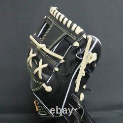 Nouveau Mizuno pro 11.25 Infield Droit Noir Commande Personnalisée HAGA Japon