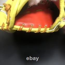 Nouveau Mizuno pro 11.5 Infield Droit Jaune Commande Personnalisée HAGA Japon