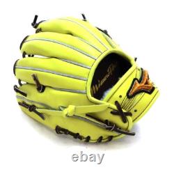 Nouveau Mizuno pro 11.5 Infield Droit Jaune Commande Spéciale Cuir Kip HAGA Japon