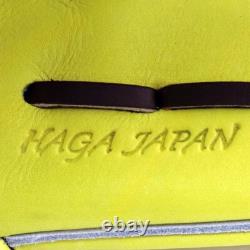 Nouveau Mizuno pro 11.5 Infield Droit Jaune Commande Spéciale Cuir Kip HAGA Japon