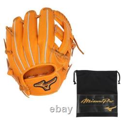 Nouveau Mizuno pro classique 11,5 Infield Droit Orange 1AJGR32123 Glive