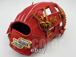 Nouveau Ssk Silver Series 11.75 Infield Gants De Baseball Croix-rouge Rht Japan Pro