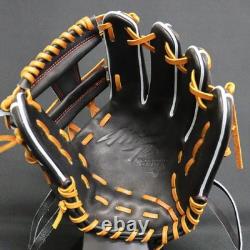 Nouveau gant de baseball Mizuno Pro 11,5 pouces pour l’infield, droitier, noir, commande personnalisée HAGA Japon