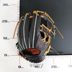 Nouveau gant de baseball Mizuno Pro 11,5 pouces pour l’infield, droitier, noir, commande personnalisée HAGA Japon