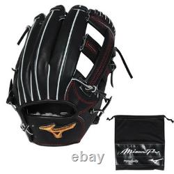 Nouveau gant de baseball Mizuno Pro 11,75 po pour l'infield, droitier, noir, édition Crafted 1AJGR31023