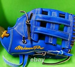 Nouveau gant de baseball Mizuno pro 11,75 pouces infield droit bleu commande spéciale HAGA Japon
