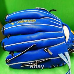 Nouveau gant de baseball Mizuno pro 11,75 pouces infield droit bleu commande spéciale HAGA Japon