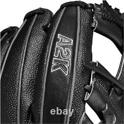Nouveau gant de baseball Wilson A2K 11,5 en cuir Pro Stock Select noir RHT 2023