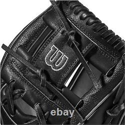 Nouveau gant de baseball Wilson A2K 11,5 en cuir Pro Stock Select noir RHT 2023