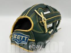 Nouveau gant de baseball ZETT Pro Model 12 Infield vert or RHT NPB Japon