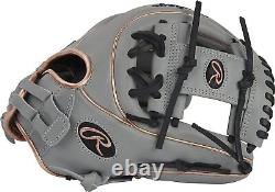 Nouveau gant de champ intérieur pour femmes Rawlings, 11,75 pouces, Pro I Web, gris/noir/or, États-Unis