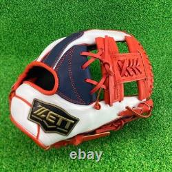 Nouveau gant de commande personnalisé ZETT pro status 11.75 champ intérieur droit blanc rouge