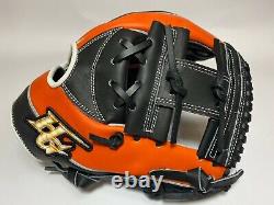 Nouvelle Commande Hi-gold Pro 11.5 Infield Gants De Baseball Orange Noir Rht H-web Japon