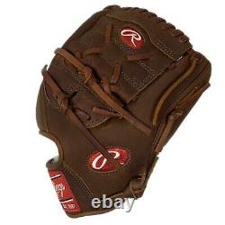 PRO205-9-Lanceur droit Rawlings Timberglaze 11.75 pouces Gant de baseball avec toile fermée