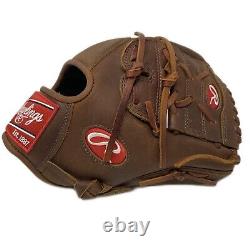 PRO205-9-Lanceur droit Rawlings Timberglaze 11.75 pouces Gant de baseball avec toile fermée