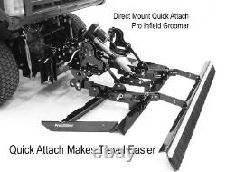 Pro Infield Groomer PR90 BigBoy Montage Direct Quick Attach, Traîneau de Baseball Infield
