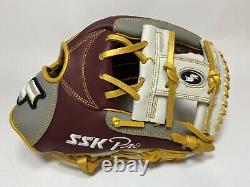 Ssk Special Pro Order 11.75 Infield Gants De Baseball Violet Gris Blanc Rht H-web