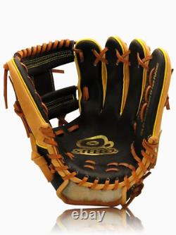 Steelo. Gant de champ intérieur ContourXT Série Black-Tan 11,50 pouces RHT