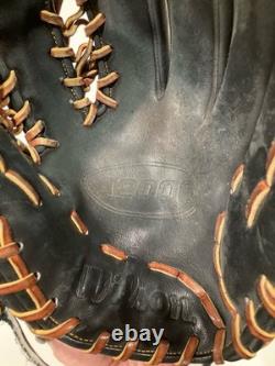 Wilson A2000 11,75 11 3/4 Gant de baseball Pro-Stock noir RHT 0K 0TIF Infield