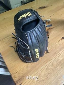 Wilson A2000 11.75 CK22 RHT Gant de baseball pour lanceurs Clayton Kershaw Noir