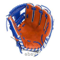 Wilson A2000 1786 11.5 Édition NY QUEENS Royal/Orange Lanceur droit