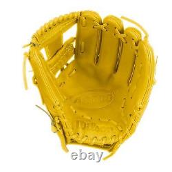 Wilson A2000 1786 11.5 Gant de baseball d'intérieur Jaune Lanceur de main droite