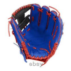 Wilson A2000 1786 11.5 Gant de baseball d'intérieur Royal/Noir/Rouge Main droite