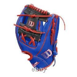 Wilson A2000 1786 11.5 Gant de baseball d'intérieur Royal/Noir/Rouge Main droite