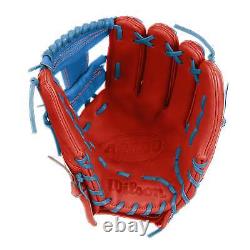 Wilson A2000 1786 Gant de baseball d'Intérieur 11,5 pouces Rouge/Ciel main droite lancer