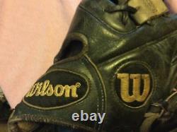 Wilson A2000 1788-bg 11.25 Gant De Baseball Noir Et Gris Pro Stock Cuir