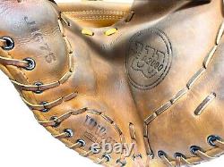 Wilson A2000 J1675 11.5 Gant de baseball Orange Tan RHT Pro-Back Infield USAGÉ