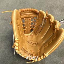 Wilson A2000 PF89 gant de champ intérieur 11,5 pouces pour lancer de la main droite en cuir Pro Stock marron