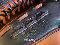 Wilson A2k D33 Pro Stock Rht Gants De Baseball 11.75 Noir / Orange Excellente Forme