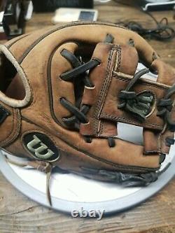 Wilson L’a2000 1788 /11.25 Baseball Glove Brun, Pro Stock Leather Dual Welt