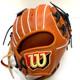 Wilson Staff Dual 86pf 11.5 Gant D&rsquo;infielder Rht Orange En Cuir Pro Stock Japan