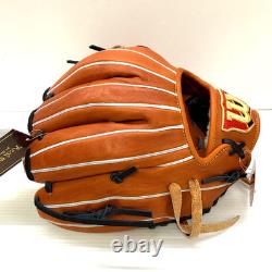 Wilson Staff DUAL 86PF 11.5 Gant d’infielder RHT orange en cuir Pro Stock JAPAN
