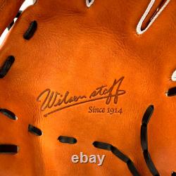 Wilson Staff DUAL 86PF 11.5 Gant d’infielder RHT orange en cuir Pro Stock JAPAN