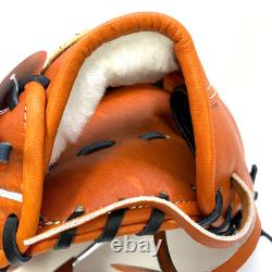 Wilson Staff DUAL 86PF 11.5 Gant d’infielder RHT orange en cuir Pro Stock JAPAN