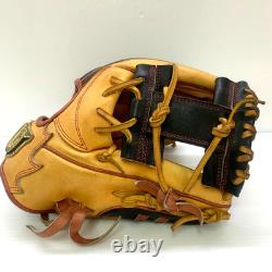 Wilson Staff DUAL Gant de baseball Pro Stock en cuir orange pour joueur de champ intérieur 11,5 RHT