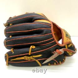 Wilson Staff DUAL Gant de baseball Pro Stock en cuir orange pour joueur de champ intérieur 11,5 RHT