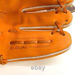 Wilson Staff DUAL Infielder 11,5 RHT Orange/Tan Pro Stock en cuir pour baseball Japon