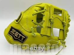 ZETT Gant de baseball d’infield Special Pro Order 11.5 pouces jaune vif main droite limité