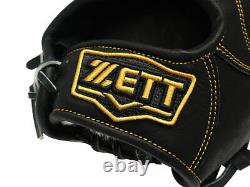 Zett Pro Japon Steerhide 11,5 Pouces Infielder Gant Noir