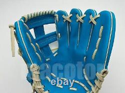 Zett Pro Modèle 12 Infield Gants De Baseball Macaron Blue Rht Wild Pocket Softball