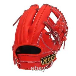 Zett Pro Modèle Elite 11.75 Pouces Japon Red Baseball Softball Infielder Gant