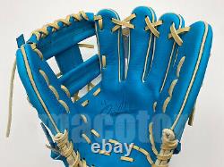 Zett Special Pro Order 11.75 Infield Gants De Baseball Macaron Blue Rht H-web Rare